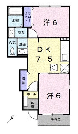 藤並駅 徒歩78分 1階の物件間取画像